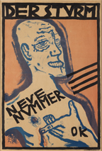 Oskar Kokoschka Poster with Self-Portrait for Der Sturm magazine, 1910 © Neue Galerie New York. Gift of Leonard A. Lauder © 2014 Fondation Oskar Kokoschka/Artists Rights Society (ARS), New York/ ProLitteris, Zürich